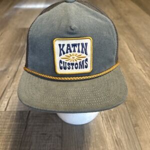 KATIN Customs Green Concho Corduroy Snapback Rope Hat Cap Adjustable Skateboard
